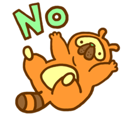 Everyday of raccoon dog sticker #12860477