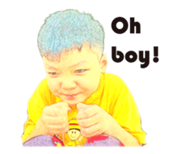 Yellow Boy The Playful sticker #12862182