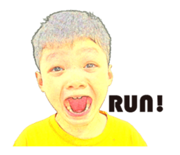 Yellow Boy The Playful sticker #12862187