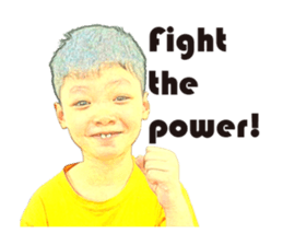 Yellow Boy The Playful sticker #12862188