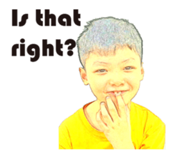 Yellow Boy The Playful sticker #12862191