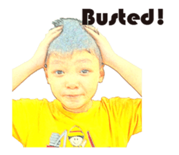 Yellow Boy The Playful sticker #12862194