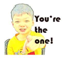 Yellow Boy The Playful sticker #12862195