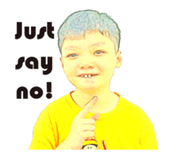 Yellow Boy The Playful sticker #12862196