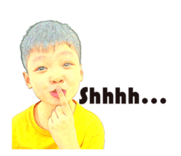 Yellow Boy The Playful sticker #12862197