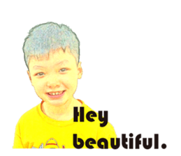 Yellow Boy The Playful sticker #12862203