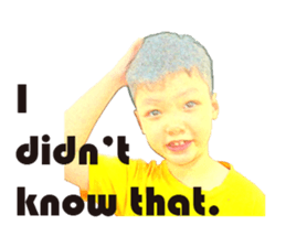 Yellow Boy The Playful sticker #12862205