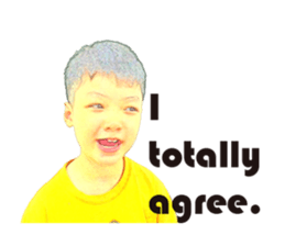 Yellow Boy The Playful sticker #12862208