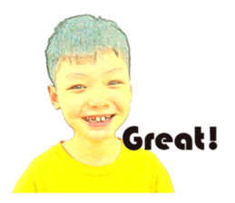 Yellow Boy The Playful sticker #12862213