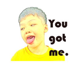 Yellow Boy The Playful sticker #12862215