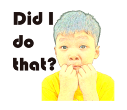 Yellow Boy The Playful sticker #12862216