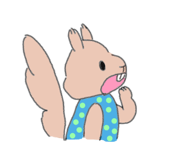 Squirrel&Cat sticker #12862545