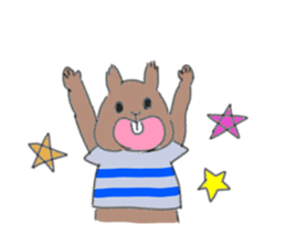 Squirrel&Cat sticker #12862555