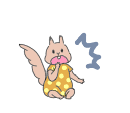 Squirrel&Cat sticker #12862571