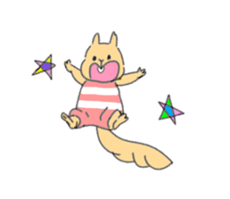 Squirrel&Cat sticker #12862581