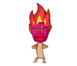 burning Match sticker #12862712