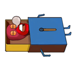 burning Match sticker #12862715