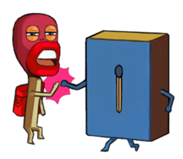 burning Match sticker #12862716