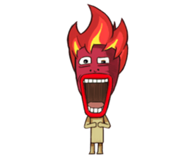 burning Match sticker #12862720