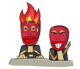 burning Match sticker #12862725