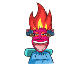 burning Match sticker #12862727