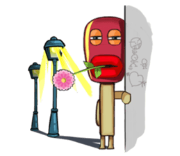 burning Match sticker #12862732