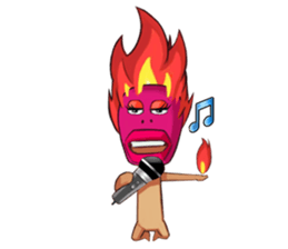 burning Match sticker #12862741