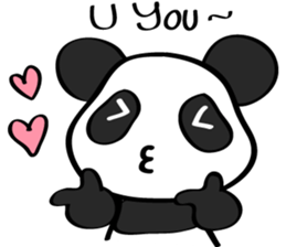 Pink Panda [Eng & Kor] sticker #12862866