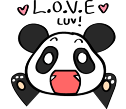 Pink Panda [Eng & Kor] sticker #12862880