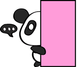 Pink Panda [Eng & Kor] sticker #12862882