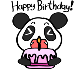 Pink Panda [Eng & Kor] sticker #12862894