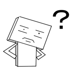 Man Of Square shape Sticker sticker #12862943