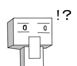 Man Of Square shape Sticker sticker #12862944