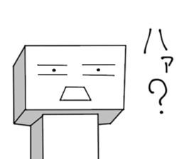 Man Of Square shape Sticker sticker #12862962