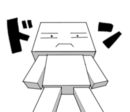 Man Of Square shape Sticker sticker #12862980