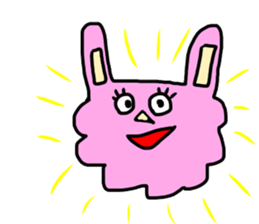 rabbit&sheep sticker #12863502