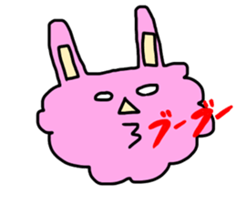 rabbit&sheep sticker #12863524