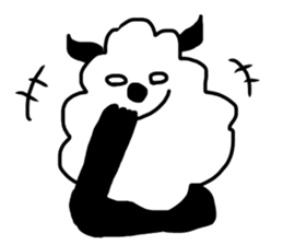 rabbit&sheep sticker #12863533