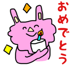 rabbit&sheep sticker #12863535