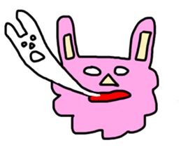 rabbit&sheep sticker #12863539