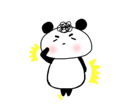 Natural Perm Panda 3 sticker #12863833