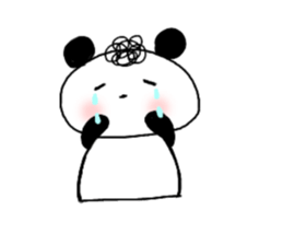 Natural Perm Panda 3 sticker #12863834