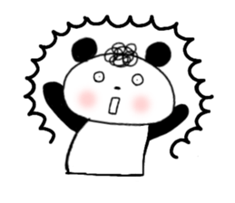 Natural Perm Panda 3 sticker #12863836