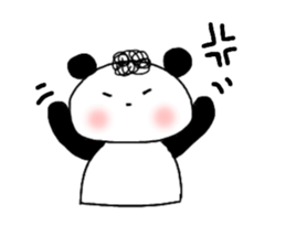 Natural Perm Panda 3 sticker #12863838