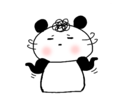 Natural Perm Panda 3 sticker #12863842