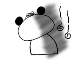 Natural Perm Panda 3 sticker #12863843