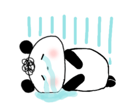 Natural Perm Panda 3 sticker #12863847