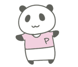 Gray panda chan sticker #12863902