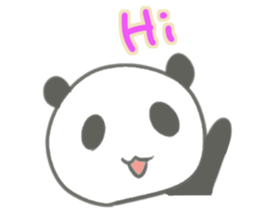 Gray panda chan sticker #12863903