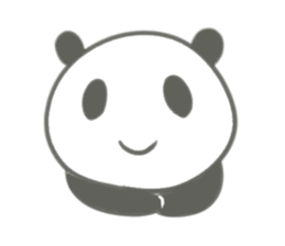 Gray panda chan sticker #12863904